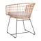 Flash Furniture Natural Rattan Rope Chairs & Lt Gray Cushions, PK 2 TW-VN015-15-NAT-LGY-GG - alternate 6